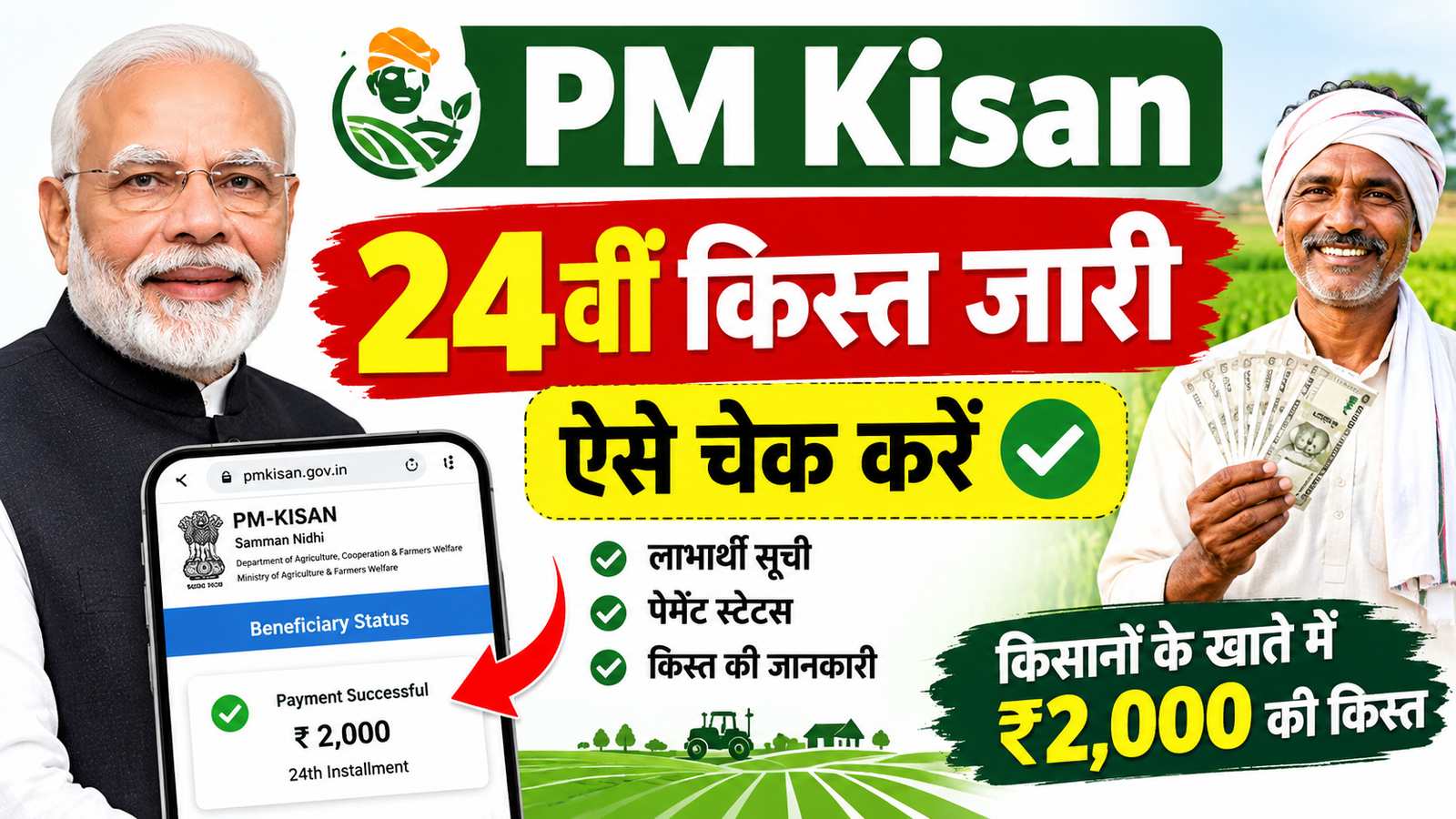 PM Kisan Status Check Aadhar Card 2026: सिर्फ 2 मिनट में चेक करें ₹2000 की किस्त